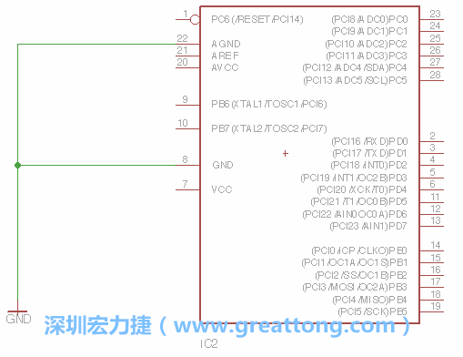 排針的用途是連接微控制器的輸出和輸入，它提供了一個平臺給焊線和針腳。